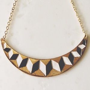 Geometric Bib Necklace